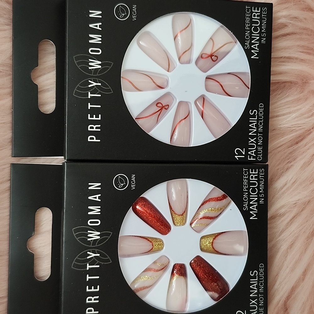 Brand New 2CT BUNDLE PRETTY WOMAN False Nails-L